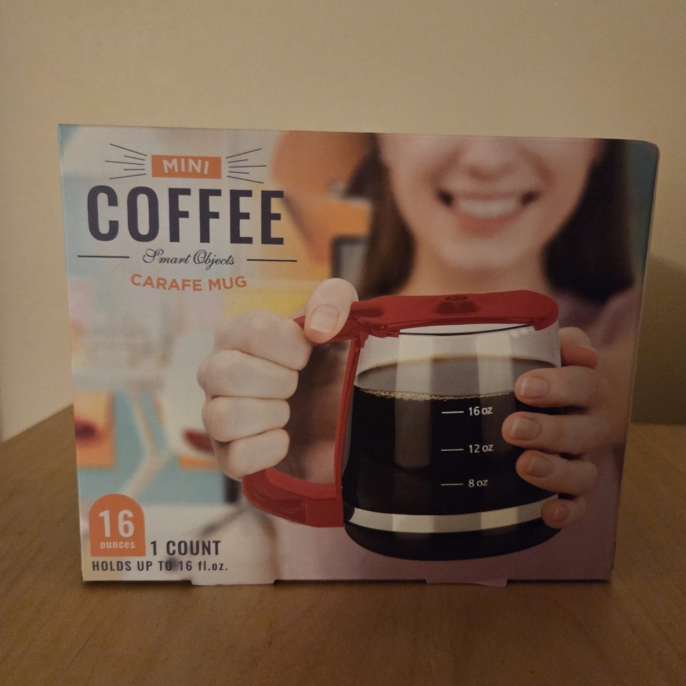 Festive Voice Mini Coffee Carafe Mug NWT